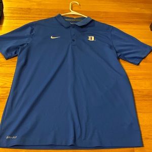 Nike dry-fit Duke blue polo size Large L